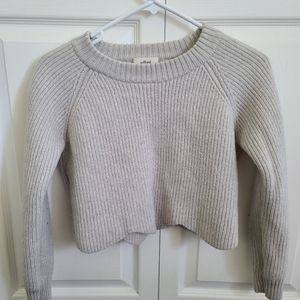Wilfred Sardou Grey Scalloped Sweater